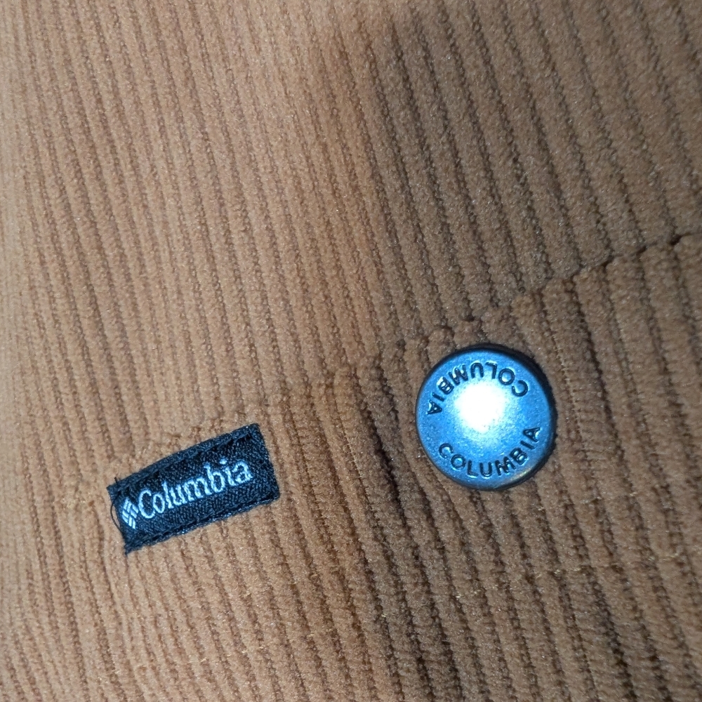 Columbia Women's M Blue Point Creek Corduroy Shirt Jacket - Carhartt Duck Brown - Picture 3 of 12